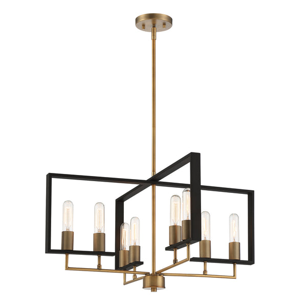 Designers Fountain - D233M-8CH-OSB - Eight Light Chandelier - Chicago PM - Old Satin Brass