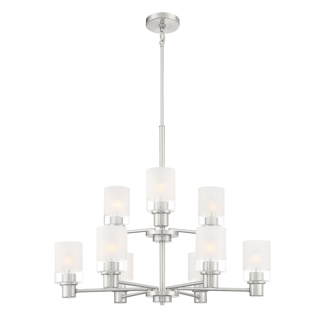 Designers Fountain - D236M-9CH-BN - Nine Light Chandelier - Cedar Lane - Brushed Nickel