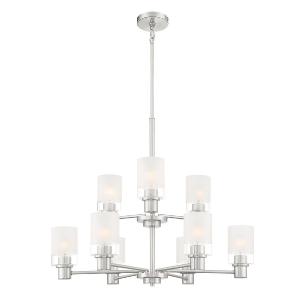 Designers Fountain - D236M-9CH-BN - Nine Light Chandelier - Cedar Lane - Brushed Nickel