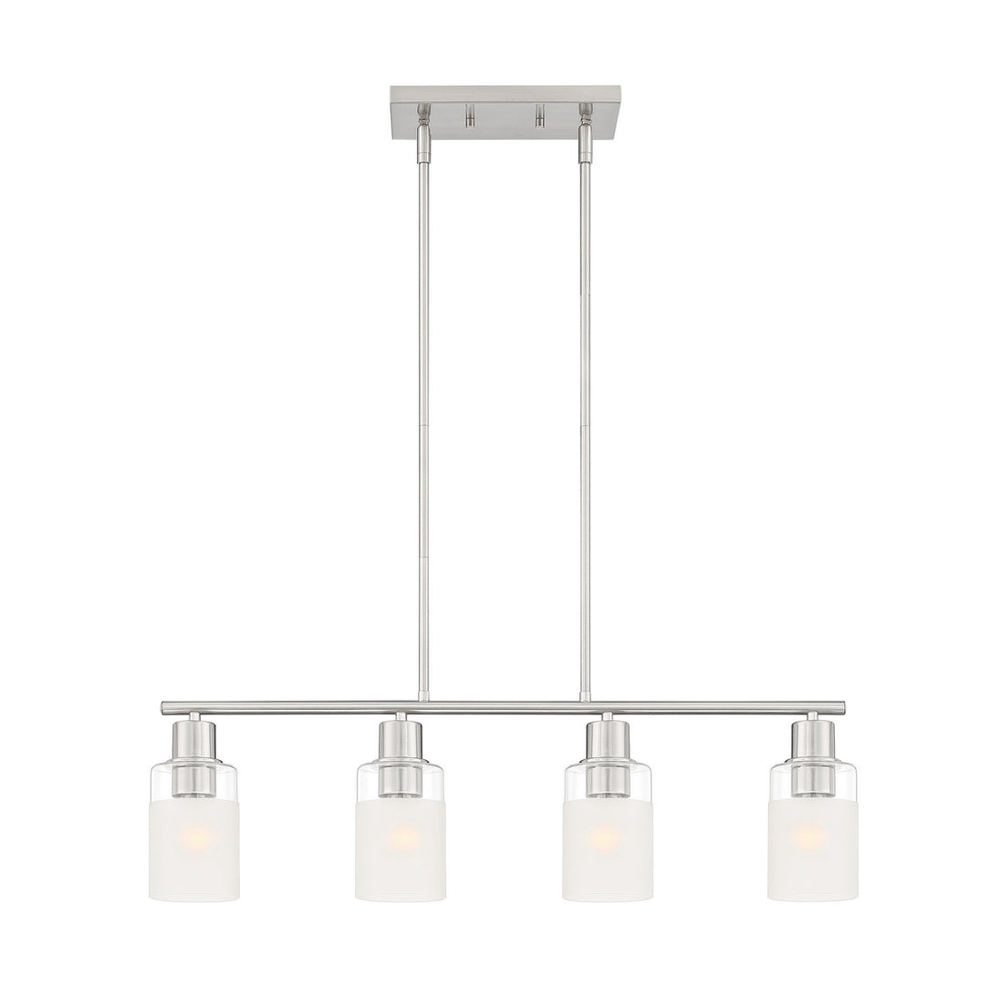 Designers Fountain - D236M-IS-BN - Four Light Island Pendant - Cedar Lane - Brushed Nickel