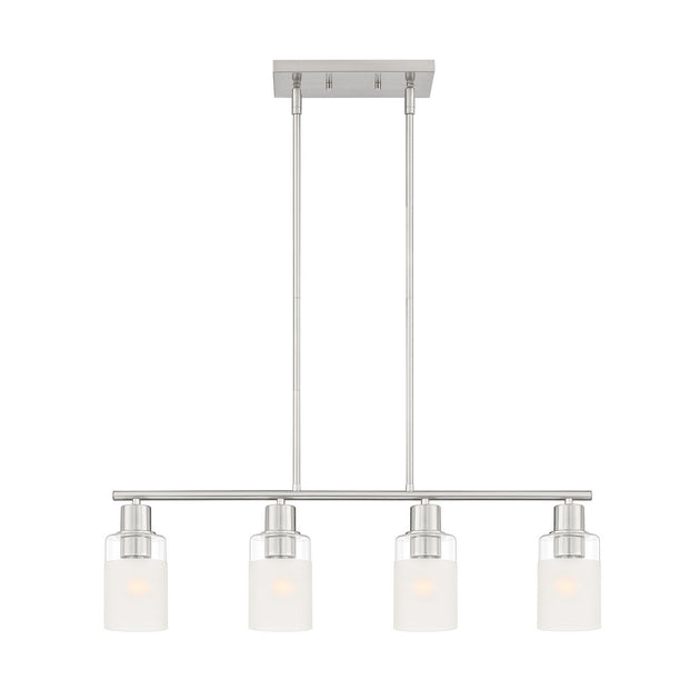 Designers Fountain - D236M-IS-BN - Four Light Island Pendant - Cedar Lane - Brushed Nickel