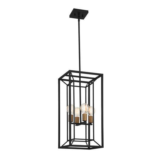 Designers Fountain - D237M-12P-MB - Four Light Pendant - Within - Matte Black