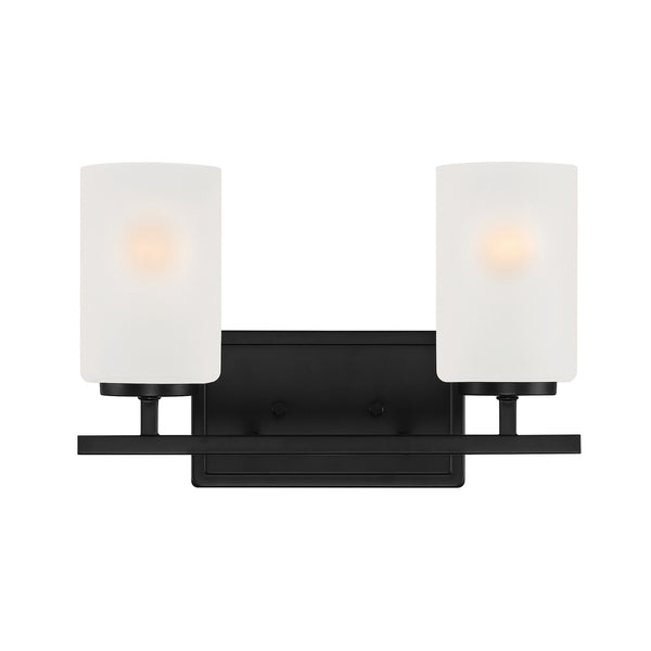 Designers Fountain - D239M-2B-MB - Two Light Vanity - Carmine - Matte Black