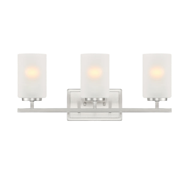 Designers Fountain - D239M-3B-BN - Three Light Vanity - Carmine - Brushed Nickel