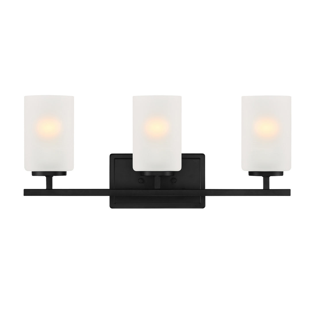 Designers Fountain - D239M-3B-MB - Three Light Vanity - Carmine - Matte Black