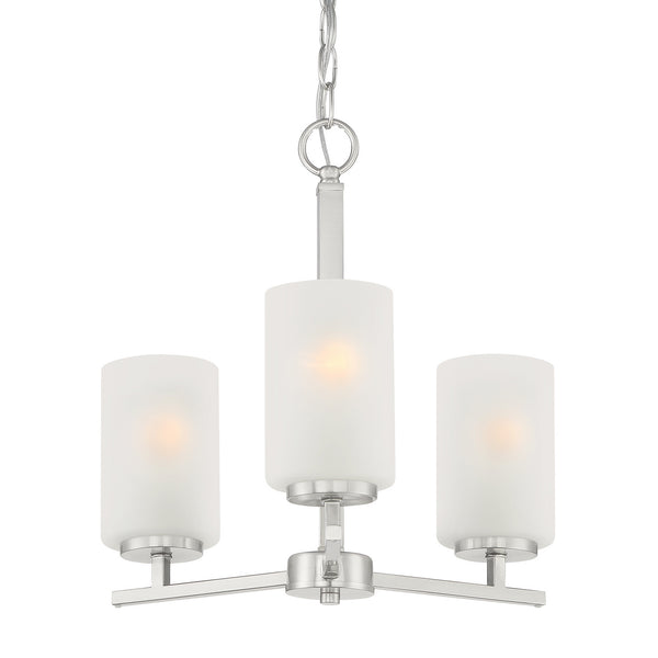 Designers Fountain - D239M-3CH-BN - Three Light Chandelier - Carmine - Brushed Nickel