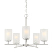 Designers Fountain - D239M-5CH-BN - Five Light Chandelier - Carmine - Brushed Nickel