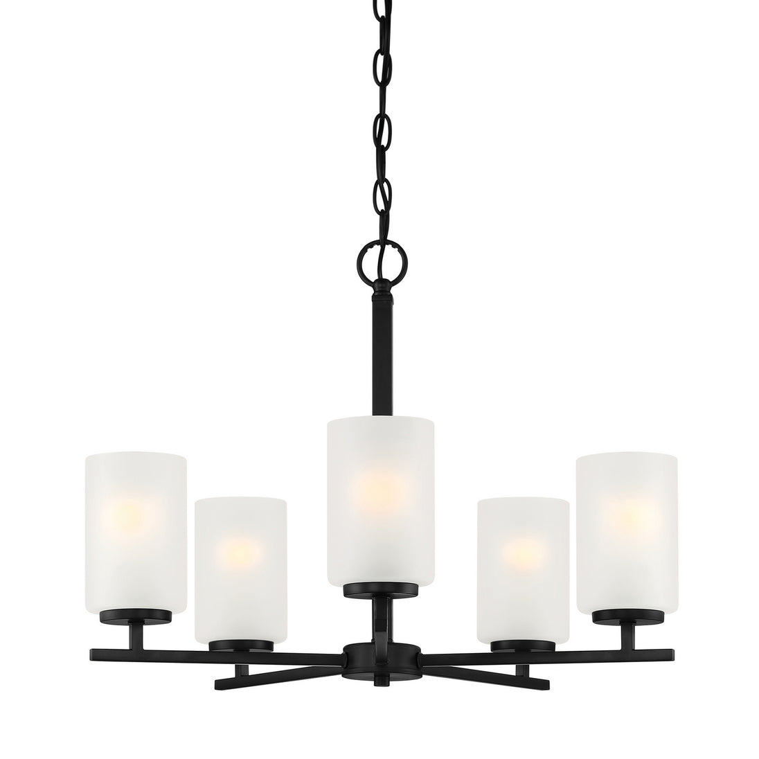 Designers Fountain - D239M-5CH-MB - Five Light Chandelier - Carmine - Matte Black