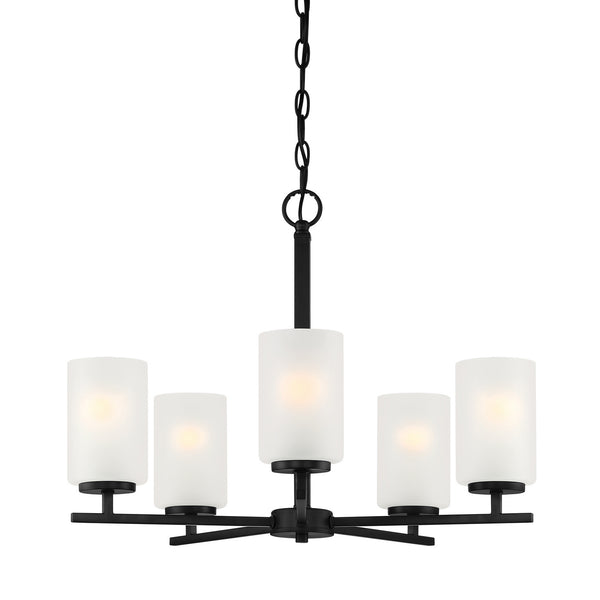 Designers Fountain - D239M-5CH-MB - Five Light Chandelier - Carmine - Matte Black