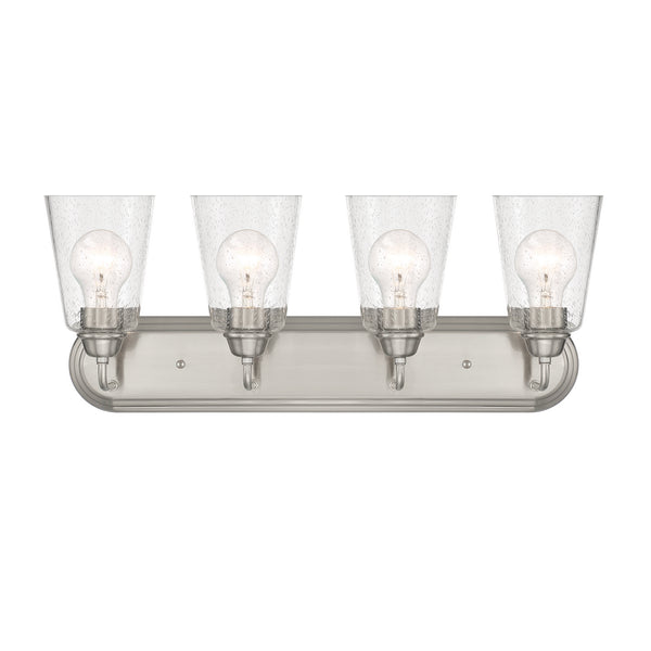 Designers Fountain - D241M-4B-BN - Four Light Vanity - Zane - Brushed Nickel