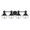 Designers Fountain - D243M-4B-MB - Four Light Vanity - Dalton - Matte Black