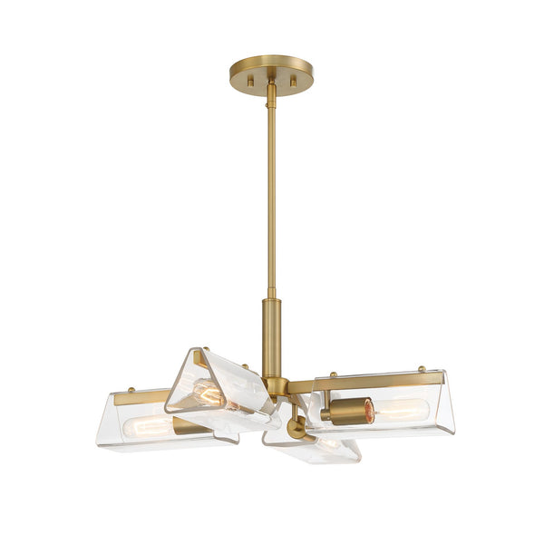 Designers Fountain - D279M-4CH-BG - Four Light Chandelier - Latitude - Brushed Gold