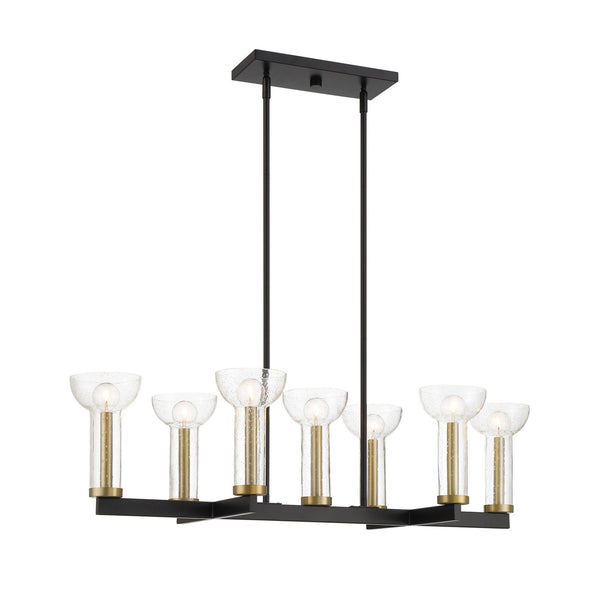 Designers Fountain - D283C-IS-MB - Seven Light Island Pendant - Nova - Matte Black