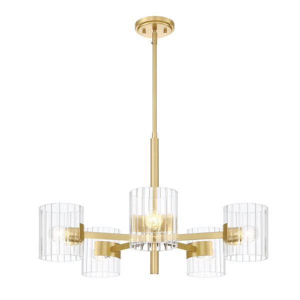 Designers Fountain - D284C-5CH-BG - Five Light Chandelier - Aries - Brushed Gold