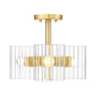 Designers Fountain - D284C-SF-BG - Three Light Semi Flush Mount - Aries - Brushed Gold