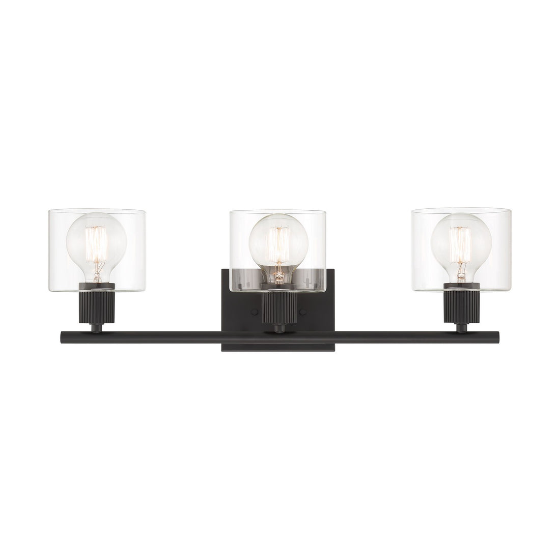 Designers Fountain - D285M-3B-MB - Three Light Vanity - Vibrato - Matte Black