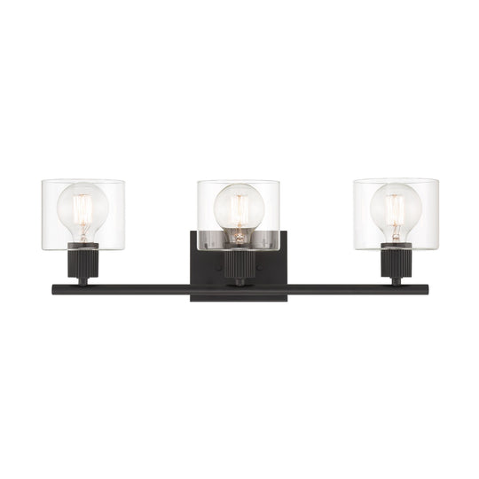 Designers Fountain - D285M-3B-MB - Three Light Vanity - Vibrato - Matte Black