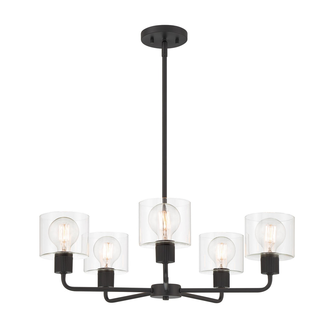 Designers Fountain - D285M-5CH-MB - Five Light Chandelier - Vibrato - Matte Black