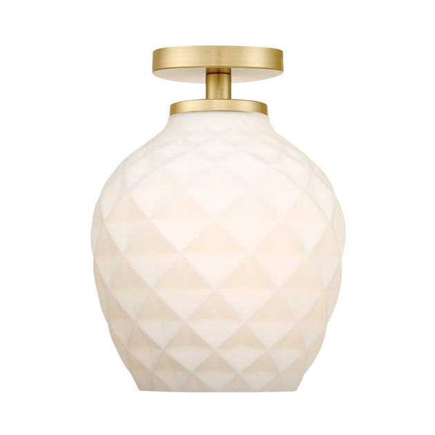 Designers Fountain - D289M-SF-BG - One Light Semi Flush Mount - Dita - Brushed Gold