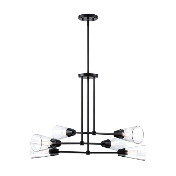 Designers Fountain - D290C-6CH-MB - Six Light Pendant - Norro - Matte Black