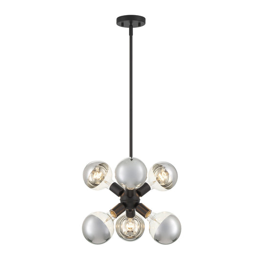 Designers Fountain - D293M-7P-MB - Six Light Pendant - Gambit - Matte Black