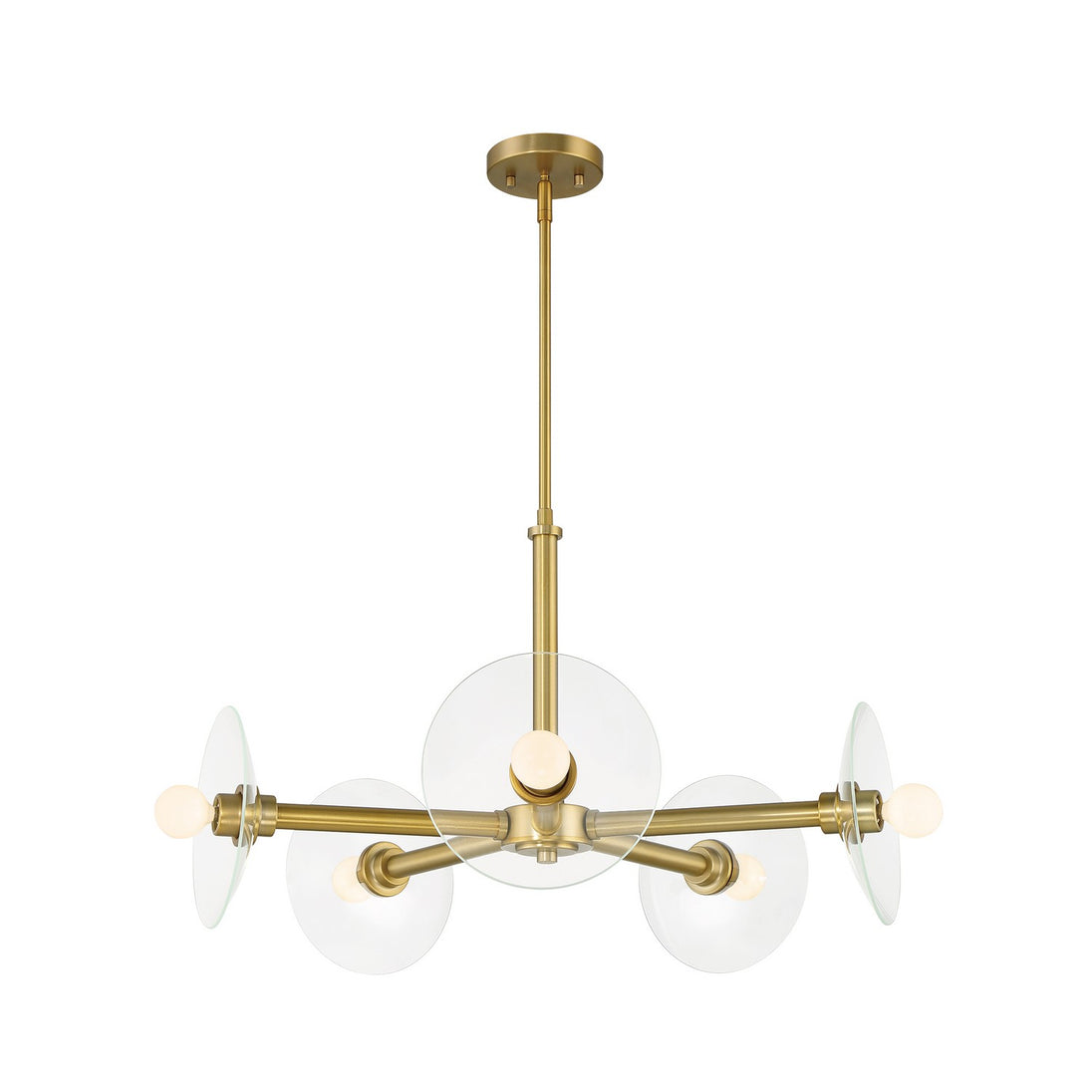 Designers Fountain - D294C-5CH-BG - Five Light Chandelier - Litto - Brushed Gold