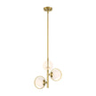 Designers Fountain - D296C-15P-BG - Three Light Pendant - Teatro - Brushed Gold