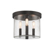 Designers Fountain - D298C-FM-MB - Three Light Flushmount - Otto - Matte Black