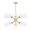 Designers Fountain - D300M-10CH-BG - Ten Light Chandelier - Biba - Brushed Gold