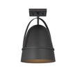 Designers Fountain - D302M-SF-BK - One Light Semi Flush Mount - Rue - Black