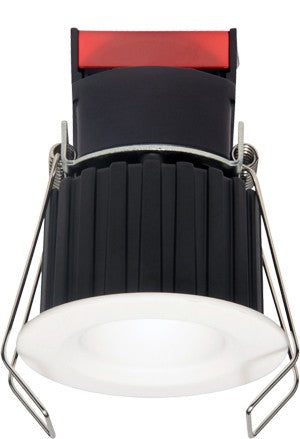 Elco Lighting - E1L02NF30B - I' Rnd Rflctr 625Lmn Ic 28 Deg Beam Angl - Black with White Trim