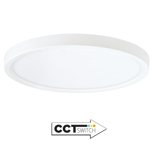 Elco Lighting - ELSP12CT5W - 12" Led Slim Panel Round 5Cct 120V - All White