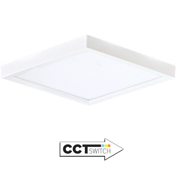 Elco Lighting - ELSP22CT5W - 12" Sqr Led Slim Panel 120V 5Cct - All White