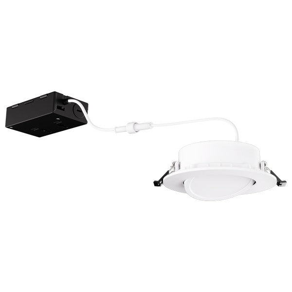 Elco Lighting - ERT413CT5DXW - 4" Led Gmbl Rec 10W 650Lm 120-347V 5Cct - All White