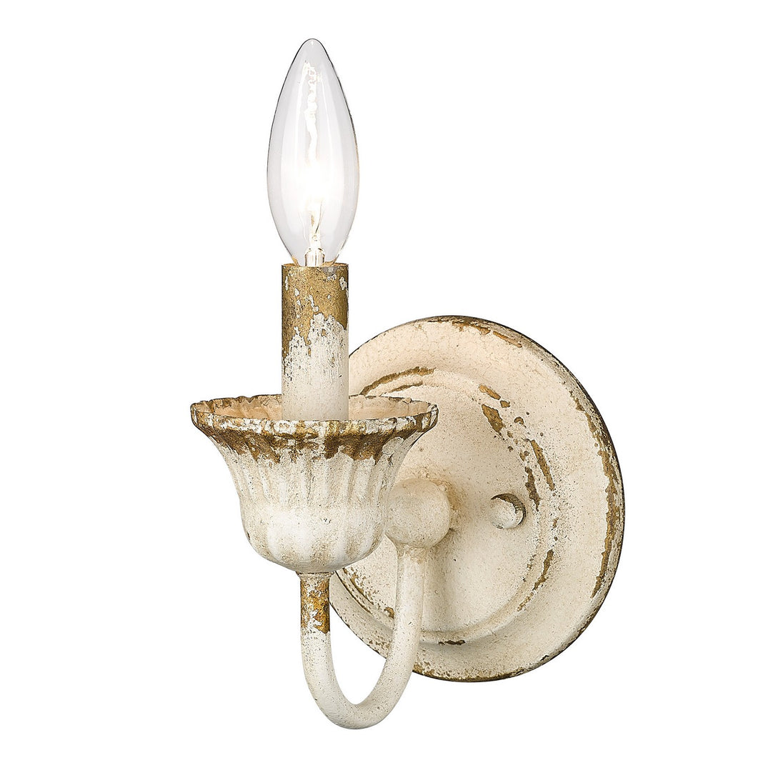 Golden - 0892-1W AI - One Light Wall Sconce - Jules - Antique Ivory