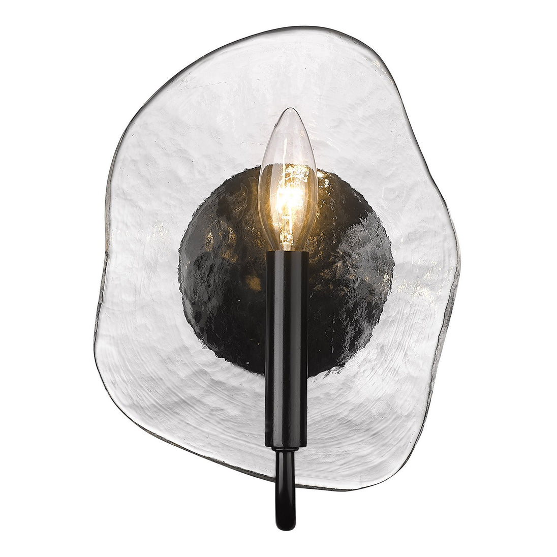 Golden - 1140-1W BLK-HWG - One Light Wall Sconce - Samara - Matte Black