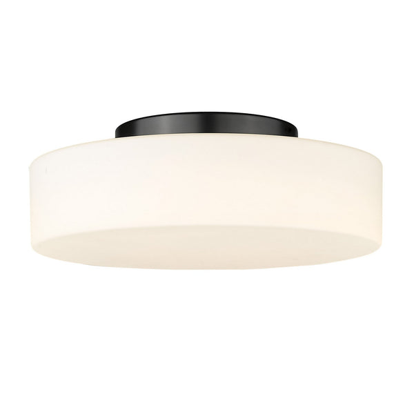 Golden - 3136-FM BLK-OP - LED Flush Mount - Toli BLK - Matte Black