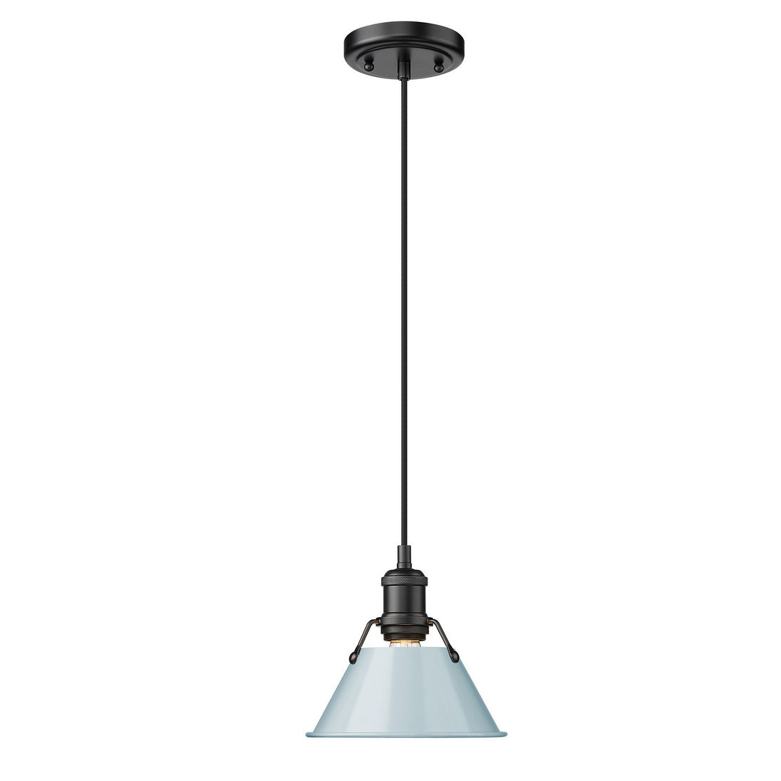 Golden - 3306-S BLK-SF - One Light Pendant - Orwell BLK - Matte Black