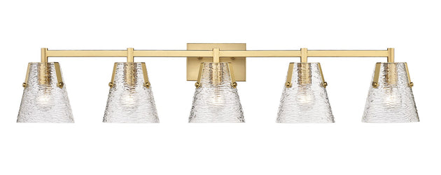Z-Lite - 1101-5V-MGLD - Five Light Vanity - Analia - Modern Gold