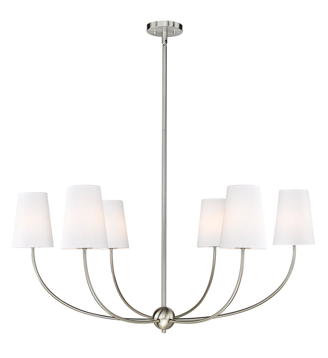 Z-Lite - 3040-42BN - Six Light Chandelier - Shannon - Brushed Nickel