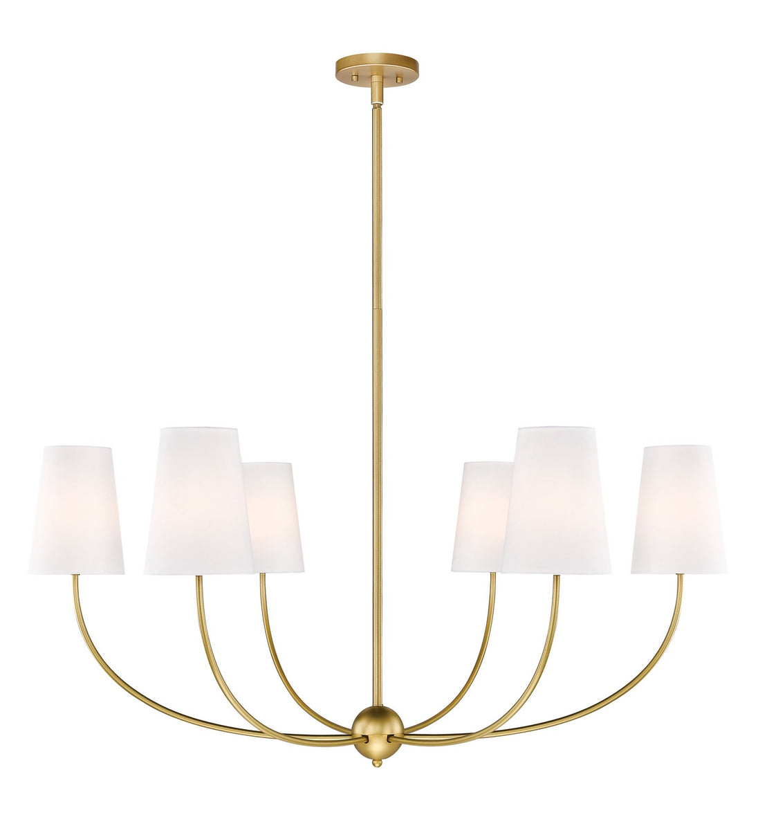 Z-Lite - 3040-42RB - Six Light Chandelier - Shannon - Rubbed Brass