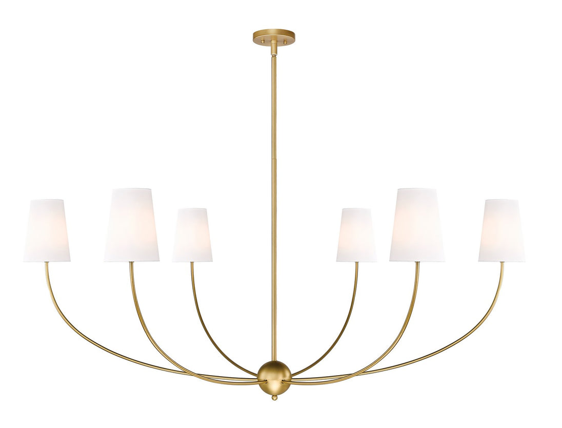 Z-Lite - 3040-62RB - Six Light Chandelier - Shannon - Rubbed Brass