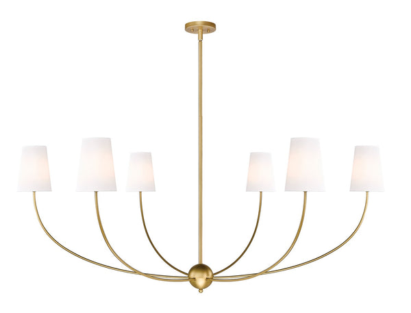 Z-Lite - 3040-62RB - Six Light Chandelier - Shannon - Rubbed Brass