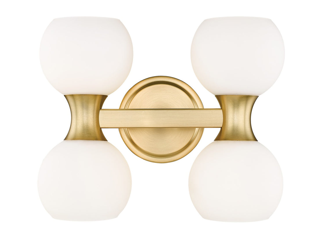 Z-Lite - 494-4V-MGLD - Four Light Vanity - Artemis - Modern Gold