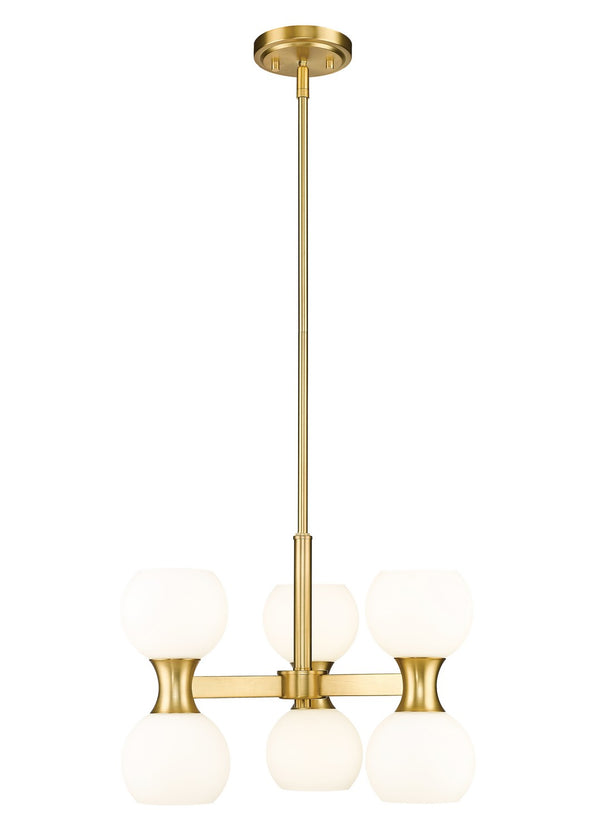 Z-Lite - 494-6MGLD - Six Light Chandelier - Artemis - Modern Gold