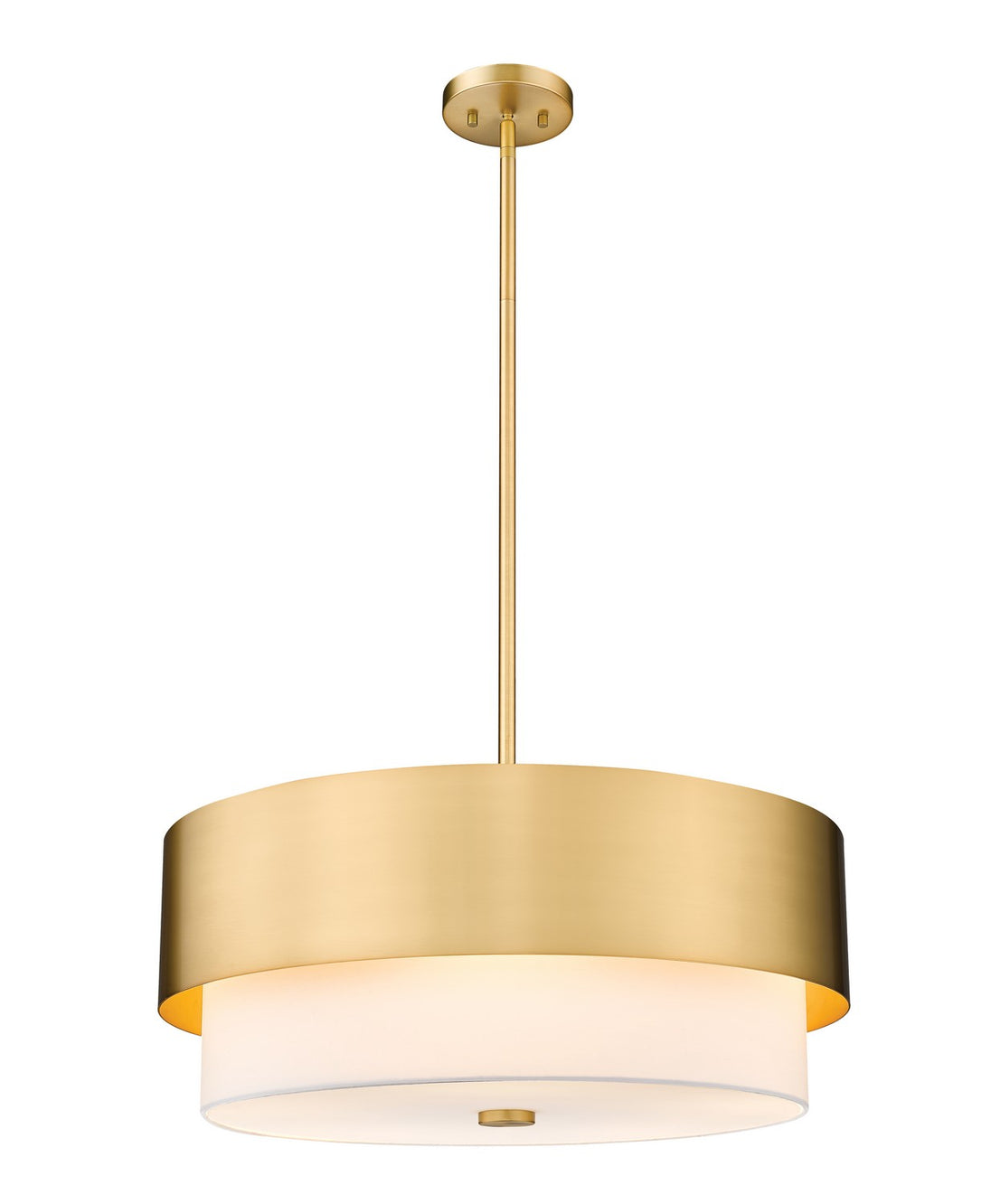 Z-Lite - 495P24-MGLD - Five Light Chandelier - Counterpoint - Modern Gold