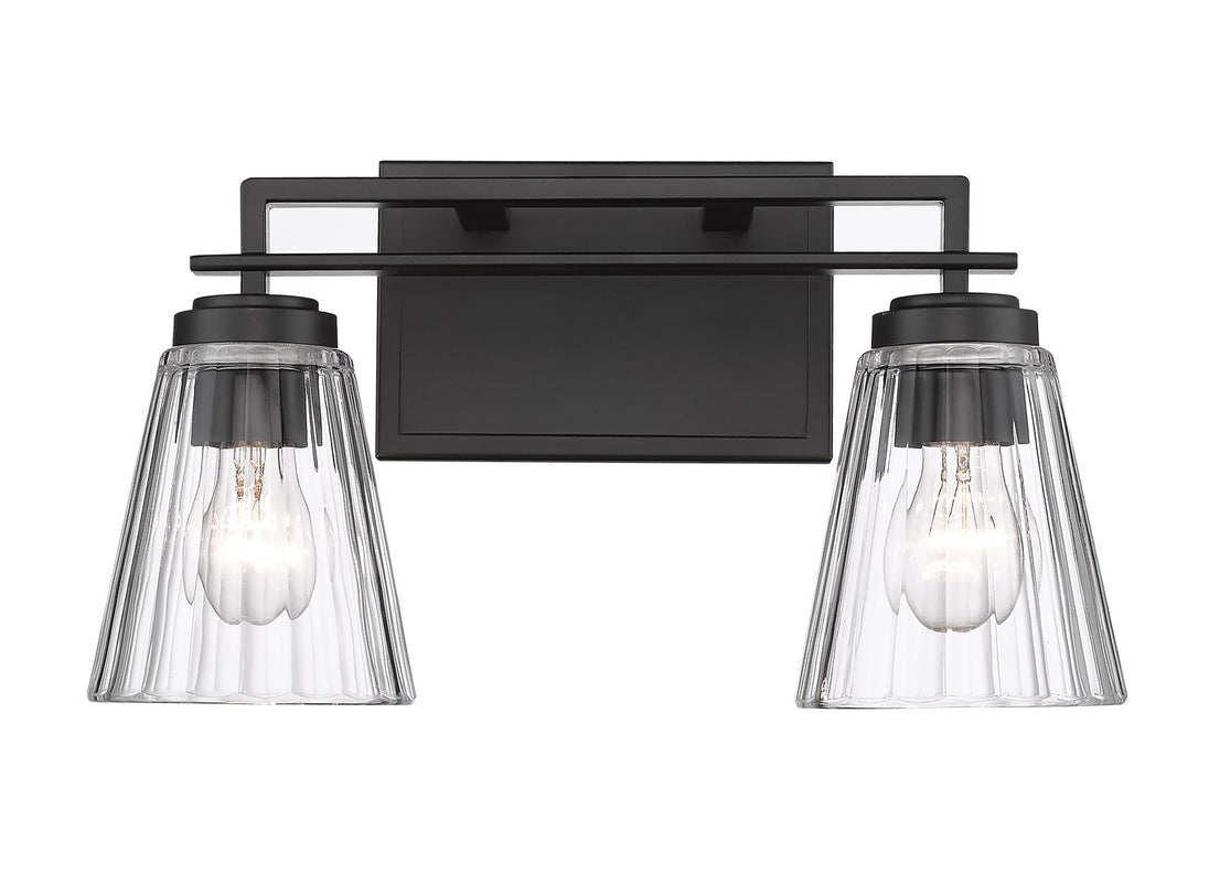 Z-Lite - 823-2V-MB - Two Light Vanity - Lyna - Matte Black