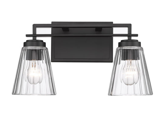 Z-Lite - 823-2V-MB - Two Light Vanity - Lyna - Matte Black