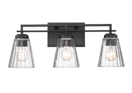 Z-Lite - 823-3V-MB - Three Light Vanity - Lyna - Matte Black