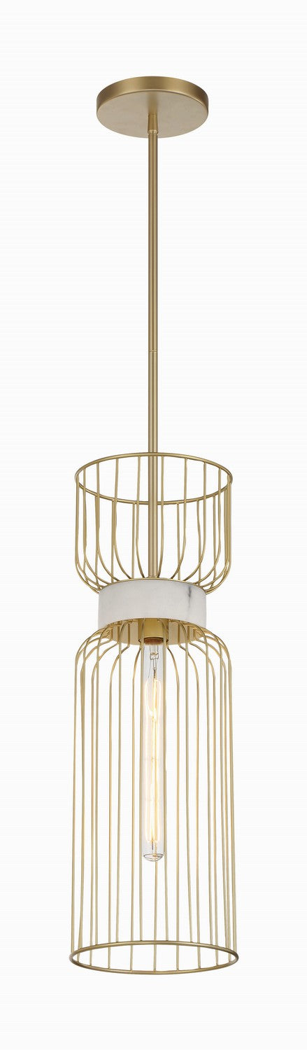 Minka-Lavery - 3392-754 - One Light Mini Pendant - Park Slope - Nouveau Gold